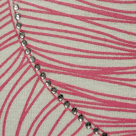 White Mini Dress Tunic Top with Sequin Embellished White Feather - Picture 8 of 13